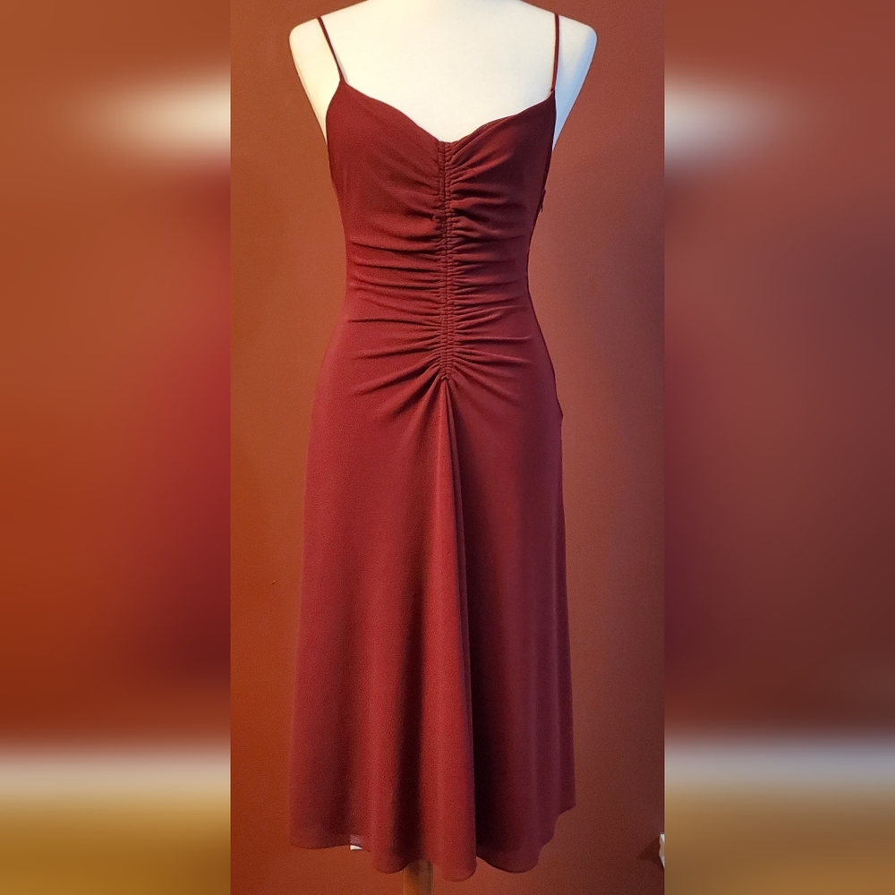 Ruched evening dress